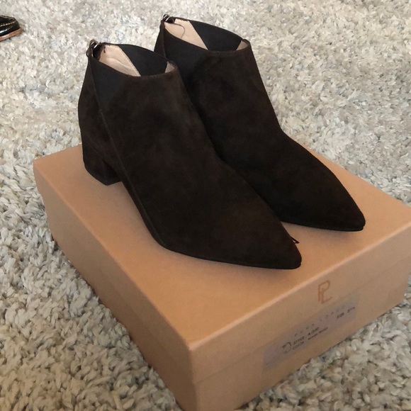 Pura Lopez Shoes - Pura Lopez Brown Suede Booties 37.5 Brand New